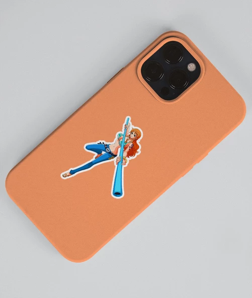 Nami - one piece 2 Li sticker etiket seti Anime çıkartmaları Parlak Kağıt - Resim 2