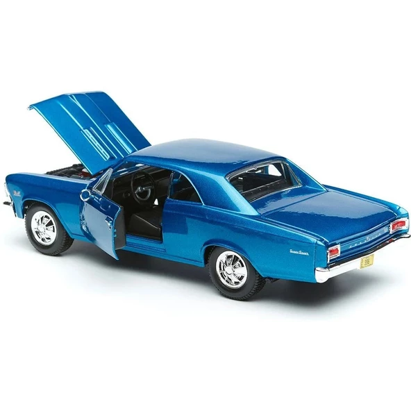 Maisto 1:24 1966 Chevrolet Chevelle Ss 396 Mavi - 4