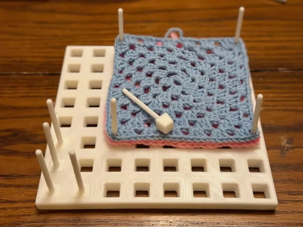 Örgü Motif Tutucu Standı,Plastik Motif Tahtası - 2