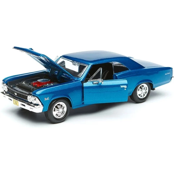 Maisto 1:24 1966 Chevrolet Chevelle Ss 396 Mavi - 5