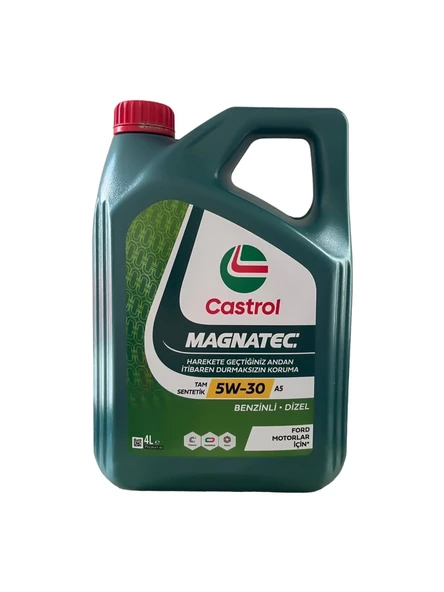 CASTROL Magnatec Stop-start 5w-30 A5 Tam Sentetik Motor Yağı 4 Litre (ÜRETİM YILI:2021)