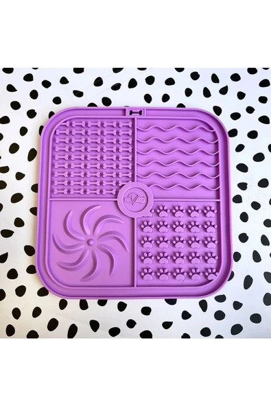 Köpek ve Kedi İçin Yavaş Yeme Katı Gıda ve SIVI Yeme Kabı ve Yalama Matı 1 ADET 20x20 - 2