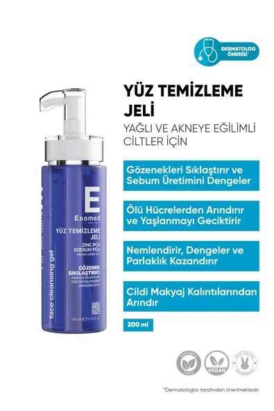 ESOMED AKNELİ CİLT TEMİZLEME JELİ 200 ML