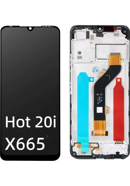 iNfinix Hot 20 i Uyumlu Çıtalı LCD eKRAN + dOKUNMATİK X665