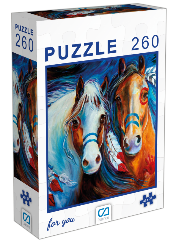Atlar 260 Parça Kutulu Puzzle