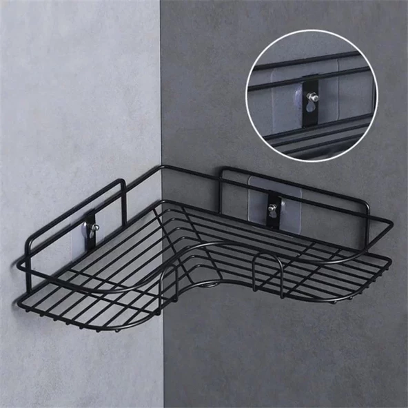 3 Lü Yapışkanlı Mutfak Banyo Raf Tutucu Askı Pin Çerçeve Çok Amaçlı Askısı - 3