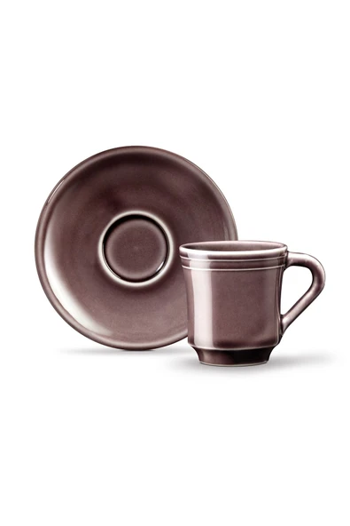 Madame Coco Beaute 2 Kişilik Kahve Fincanı Takımı - Mürdüm - 100 Ml - Resim 2