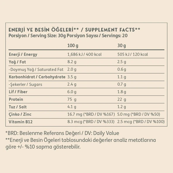 Clean Powders Vegan Protein 600 Gr Vanilya - 3