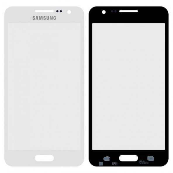 Samsung Galaxy A3 2015 A300 Uyumlu Ocalı Ön cam Dokunmatik Lens A+ Kalite Beyaz - White Renk