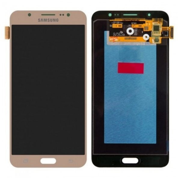 Samsung Galaxy J7 2016 J710 Uyumlu Lcd Servis Ekran Gold Renk