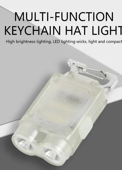 V15 Edc El Feneri 1200lm Anahtarlık Işık Tip-c Şarj Edilebilir Taşınabilir Mini Torch Mıknatıs Klips Ile Kamp Cep Fener - 8