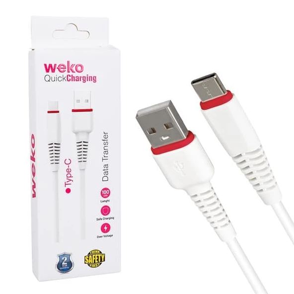 WEKO WK-22021 USB TO TYPE-C 1 MT ŞARJ KABLOSU (NO:2)