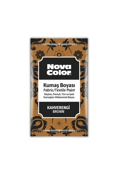 Nova Color Kumaş Boyası Toz 12 gr 1 Adet Toz Kumaş Boyası Kot Pantalon Gömlek Tişört Tekstil Kumaş B