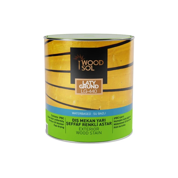 Woodsol Latygrund Dış Mekan Yarı Şeffaf Renkli Ahşap Astar 1559 Oak 2.5 l - 2