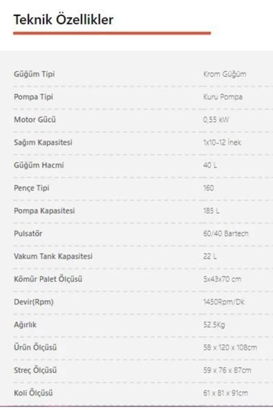 Farmate Süt Sağım Makinesi Tek Sağım - Resim 3