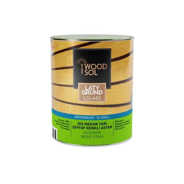 Woodsol Latygrund Dış Mekan Yarı Şeffaf Renkli Ahşap Astar 1556 Noce 0.75 l - 2