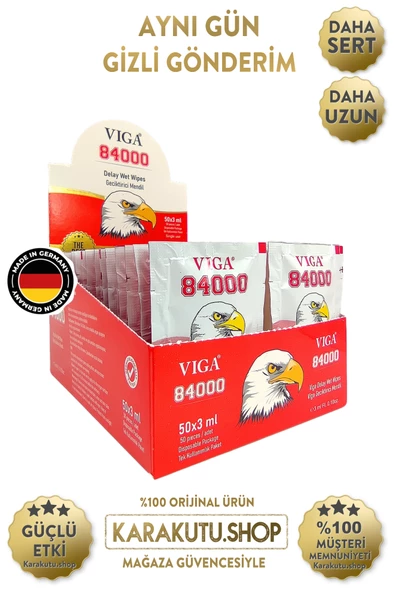 Viga 84000 Mendil 50 Adet Geçiktiriçi Etkili Mendil