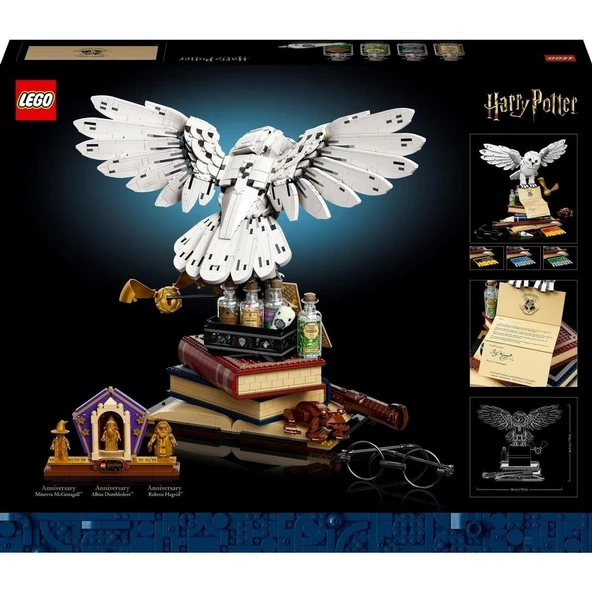 Orjinal Lego Harry Potter Hogwarts Simgeleri Baykuş Hedwig - Koleksiyoncu Seti Lego Harry Potter 76391 - 7