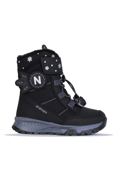 Ndrops 014-24 Deri Kürklü Paraşüt Kumaş Kız Çocuk Bot - 2