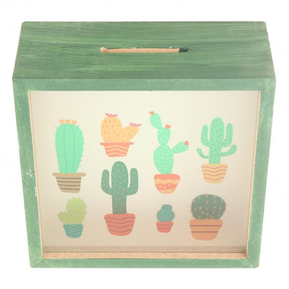 YEŞİL ÇOKLU KAKTÜS KUMBARA