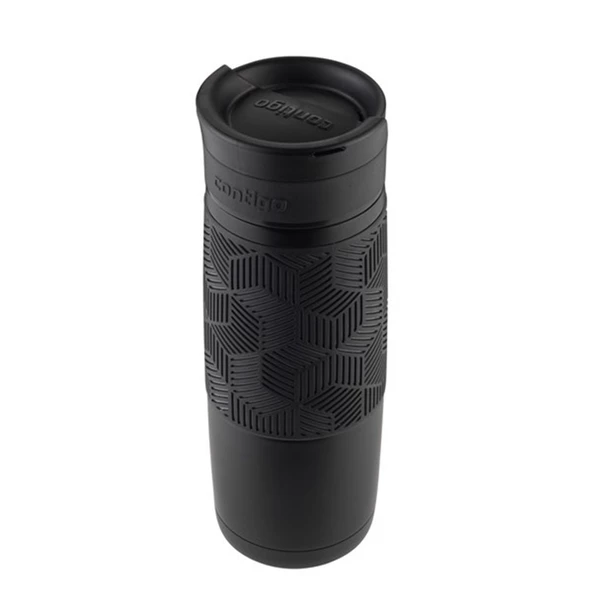 Contigo Metra Vakumlu Termos Matara Tek El Çevir İç 470ml - Siyah - 4