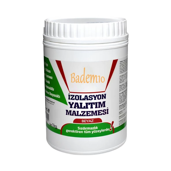 İzolasyon Yalıtım Malzemesi 1 Kg Beyaz Renk Su Sızdırmaz Elastik Boyanabilir Rutubet Nem Yalıtımı - 4