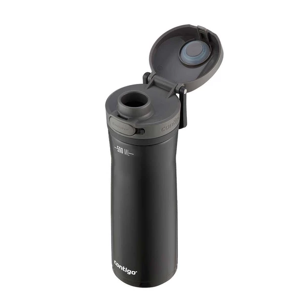Contigo Jackson Chill 2.0 Çelik Tek El Bas İç Kilitli Su Matarası 590ml - Siyah - 3