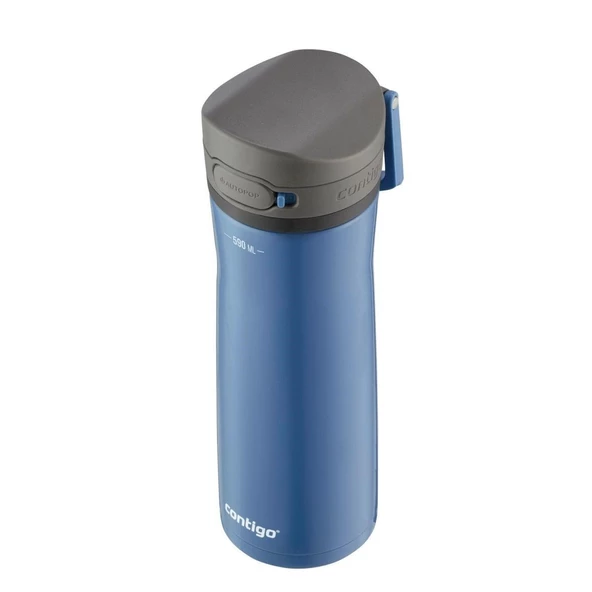Contigo Jackson Chill 2.0 Çelik Tek El Bas İç Kilitli Su Matarası 590ml - Mavi - 3