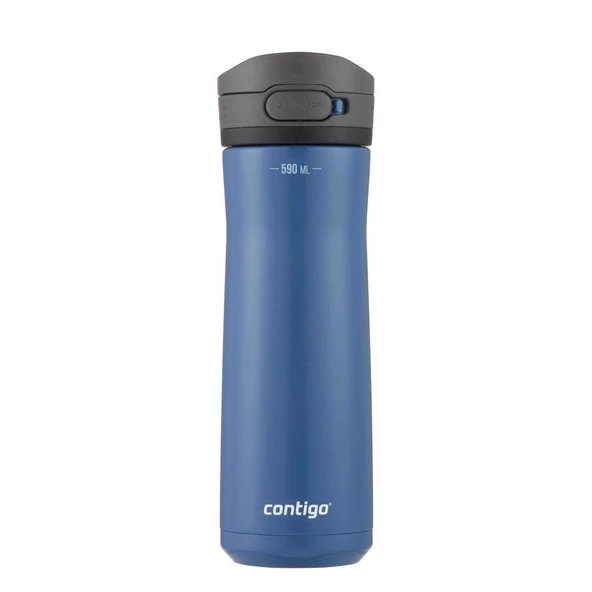 Contigo Jackson Chill 2.0 Çelik Tek El Bas İç Kilitli Su Matarası 590ml - Mavi