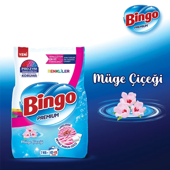 Bingo Premium Toz Çamaşır Deterjanı 7 Kg Renkli - 5