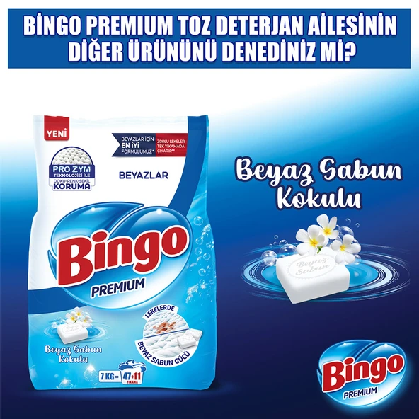 Bingo Premium Toz Çamaşır Deterjanı 7 Kg Renkli - 8