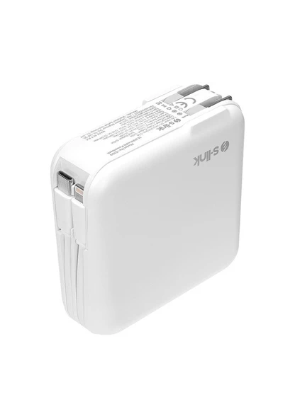 S-link G150 Beyaz 15000 mAh Hızlı Şarj Powerbank - 4