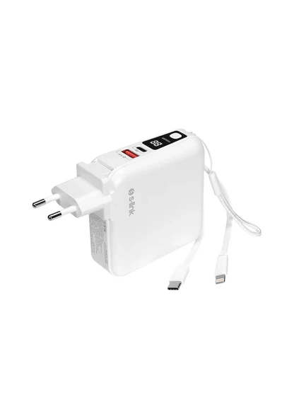 S-link G150 Beyaz 15000 mAh Hızlı Şarj Powerbank