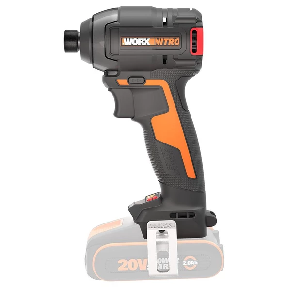 WORX WX265.9 20Volt 200Nm Kömürsüz Profesyonel Şarjlı Darbeli Tornavida (Akü Dahil Değildir) - 2