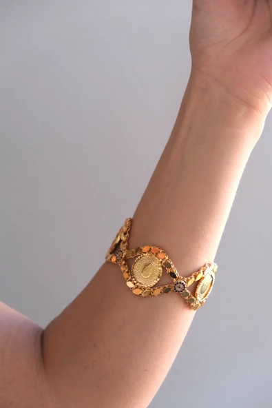 İmitasyon Çeyrekli Bileklik Arpa Çerçeve 3 Çeyrekli Model BLK-1046 - Resim 2