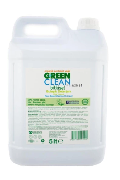 Organik Elde Bulaşık Deterjanı 5000 Ml