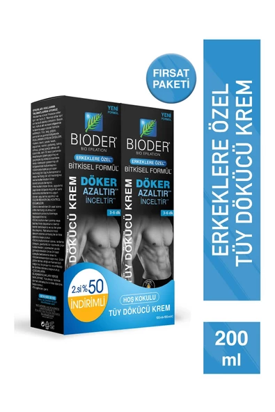 Bioder Tüy Dökücü Krem Erkeklere Özel 100 ml 2.sini %50 İndirimli - 2