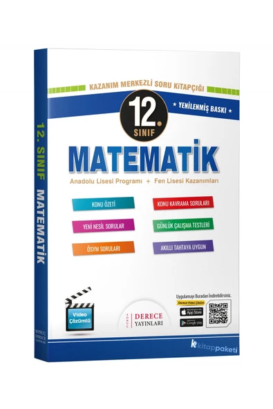 12.sınıf Matematik Modüler Set Derece Yayınları 2023-2024 - 2025