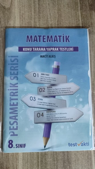 PESAMETRİK SERİSİ 8. SINIF MATEMATİK KONU TARAMA TESTLERİ