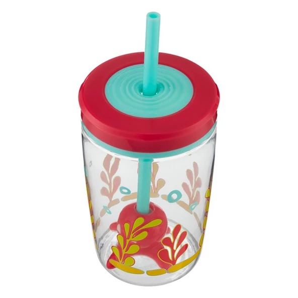 Contigo Yüzen Ahtapot Pipetli Tritan Bardak - 2