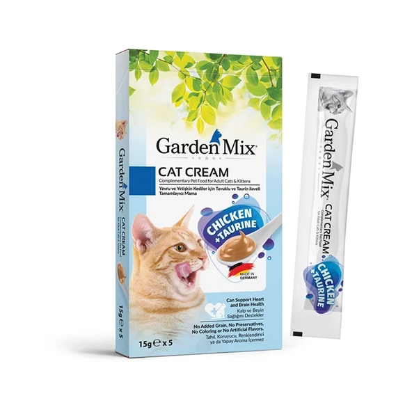 Gardenmix Tavuklu Taurin Krema Kedi Ödül Maması 15 Gr 5 Li