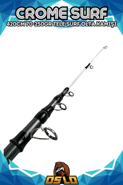 Oslo Crome 420cm 70-250 gr Tele Surf Olta Kamışı - 4
