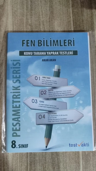 PESAMETRİK SERİSİ 8. SINIF FEN BİLİMLERİ KONU TARAMA TESTLERİ