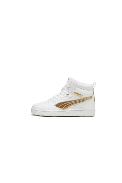 Puma Rebound v6 Metallic Dream 397474 01 Kadın Sneaker Ayakkabı Beyaz Altın 36-40 - 5