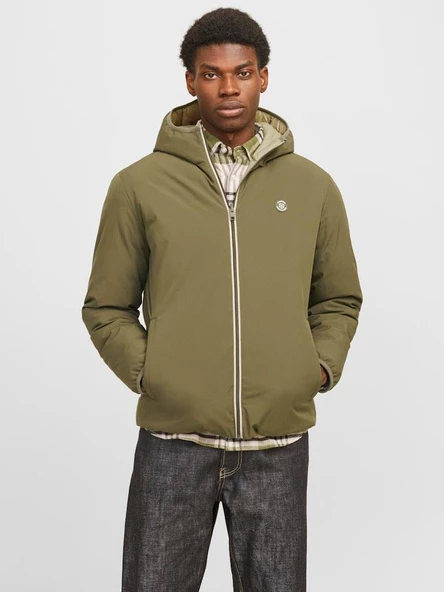 JPRBLUBROOK REVERSIBLE JACKET LN Olive Olive M