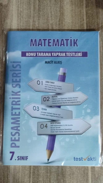 PESAMETRİK SERİSİ 7. SINIF MATEMATİK KONU TARAMA TESTLERİ
