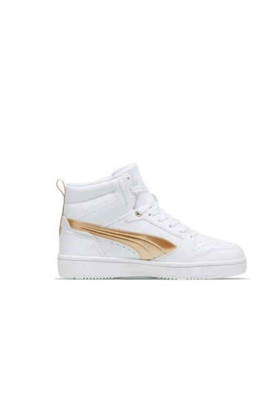 Puma Rebound v6 Metallic Dream 397474 01 Kadın Sneaker Ayakkabı Beyaz Altın 36-40 - 2