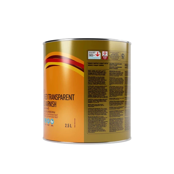 Genç Renkli Ahşap Vernik 0010 Naturel 2.5 l - Resim 3