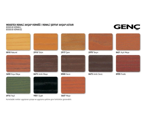 Genç Renkli Ahşap Vernik 0010 Naturel 0.75 l - 5