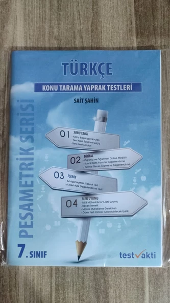 PESAMETRİK SERİSİ 7. SINIF TÜRKÇE KONU TARAMA TESTLERİ